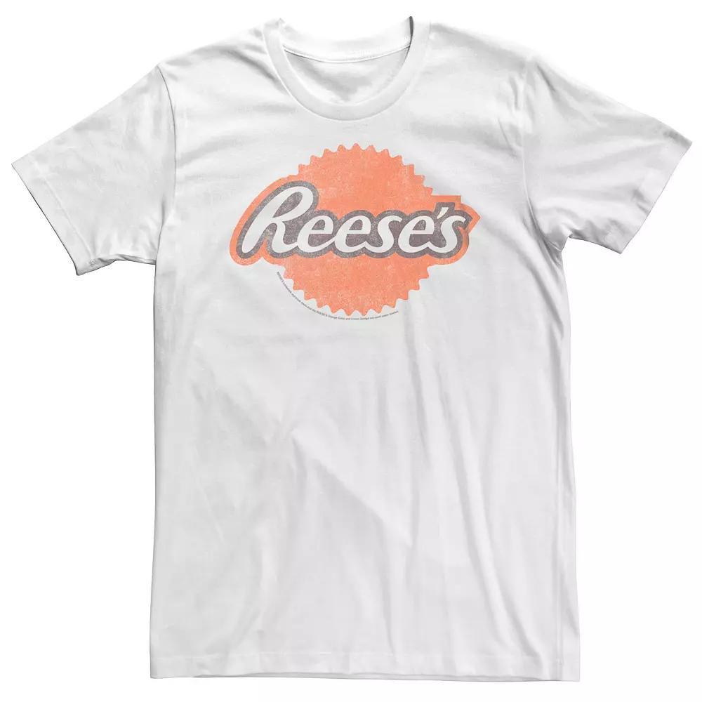 Big & Tall Reeses Chocolate Faded Logo Tee, Men's, Size: 4XLT, White Product Image