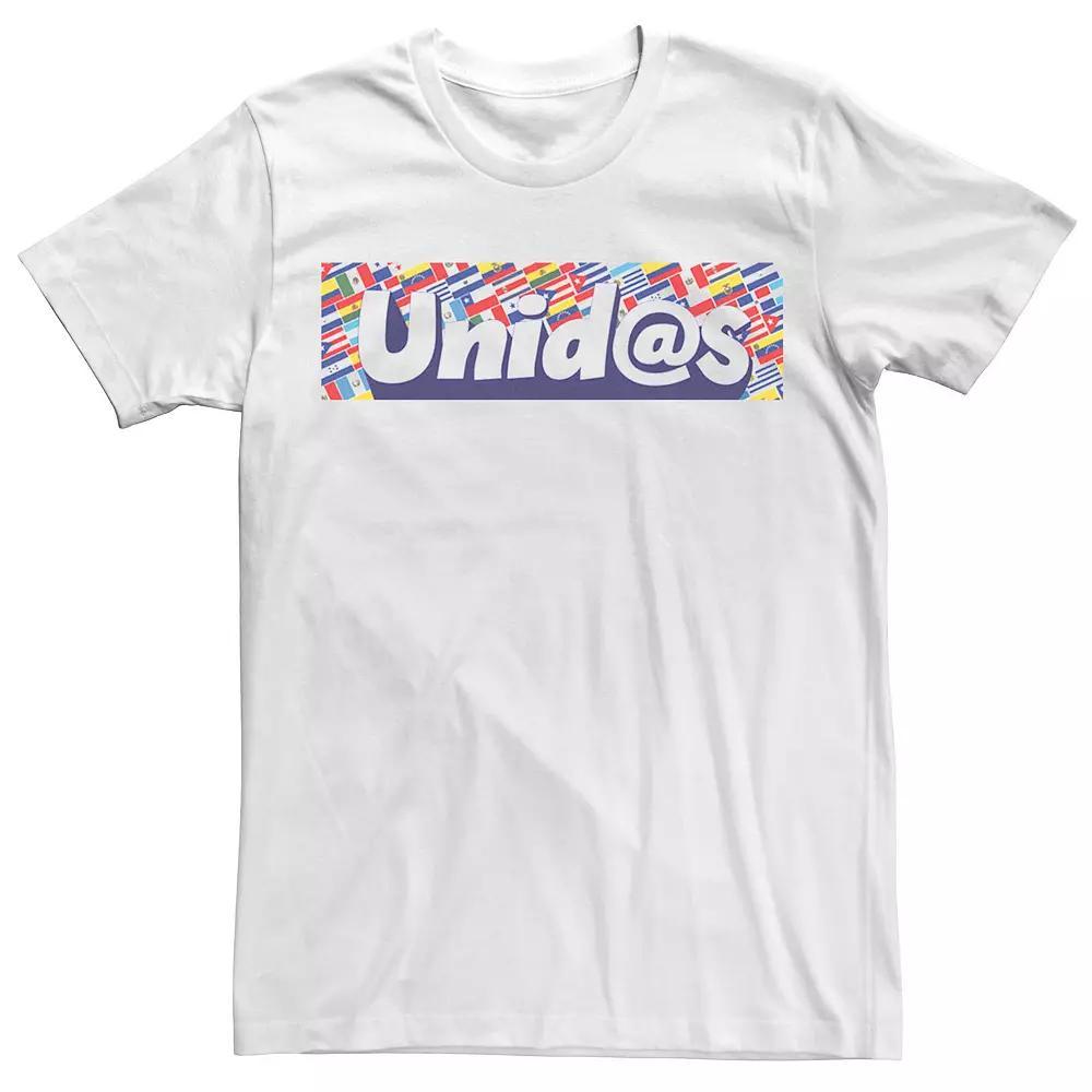 Men's Gonzales Unidas Colorful Bordered Text Tee, Size: XL, White Product Image