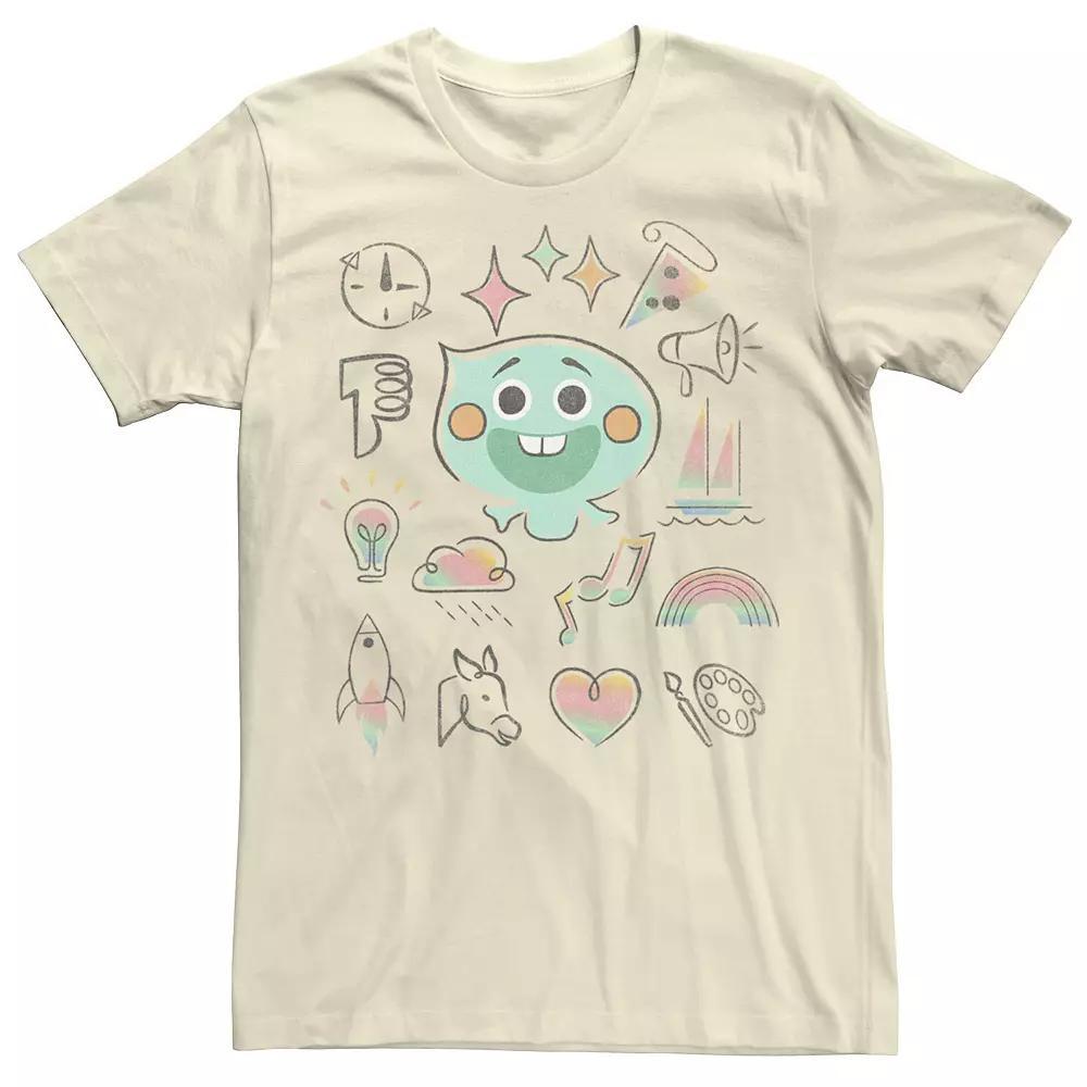 Disney / Pixar's Soul Men's Personality Grid Tee, Size: Medium, Natural Product Image