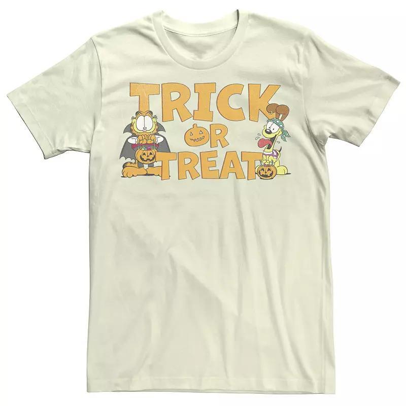 Men's Garfield Halloween Text Tee, Size: Medium, Natural Product Image