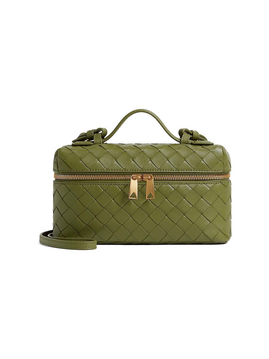 Womens Bang Bang Intrecciato Leather Crossbody Vanity Case Bag Product Image