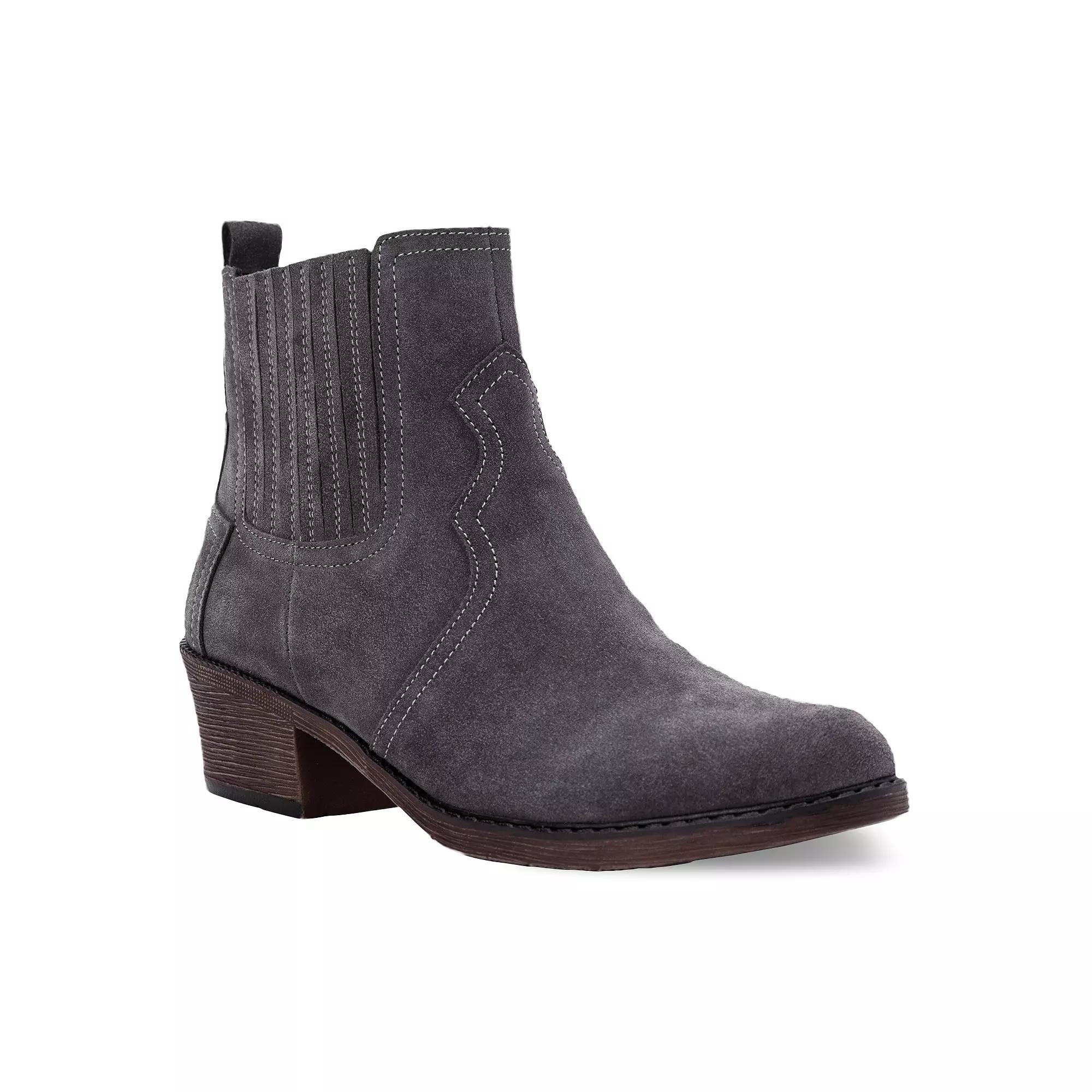 Propet Reese Women's Suede Ankle Boots, Size: 9.5 N, Dark Gray Product Image
