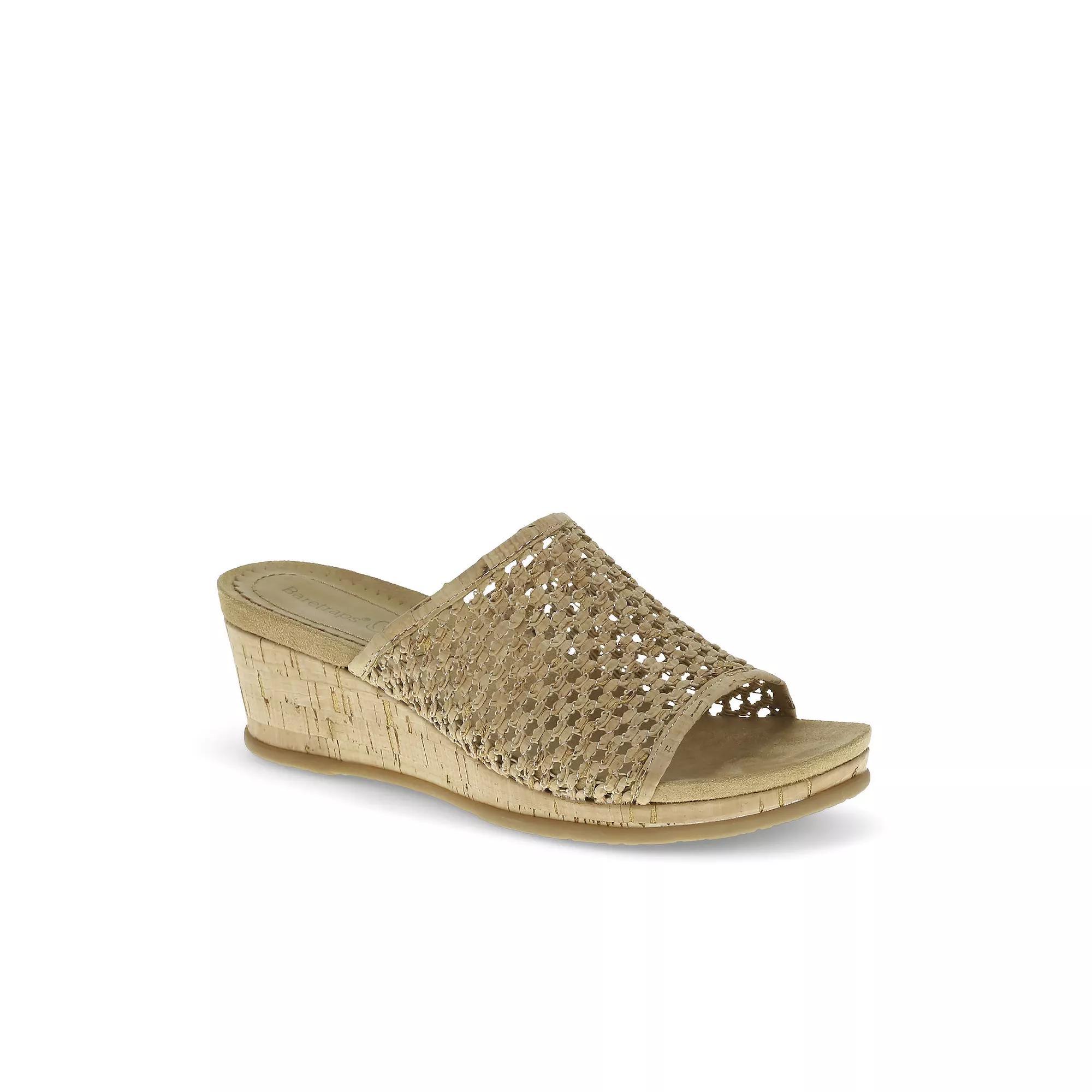 Baretraps Flossey Women's Wedge Sandals, Size: 7.5, Natural Brown Product Image