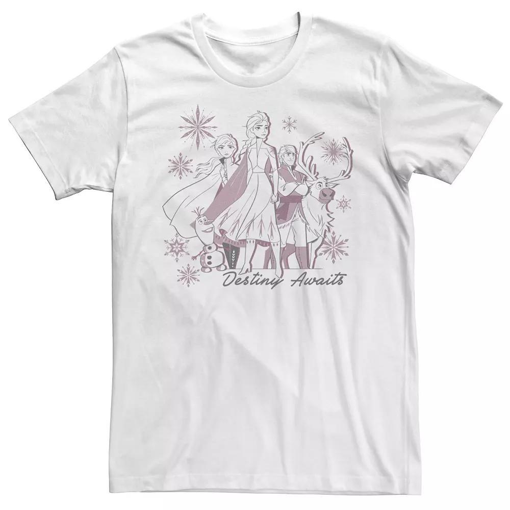Men's Frozen 2 Destiny Awaits Tee, Size: Large, White Product Image