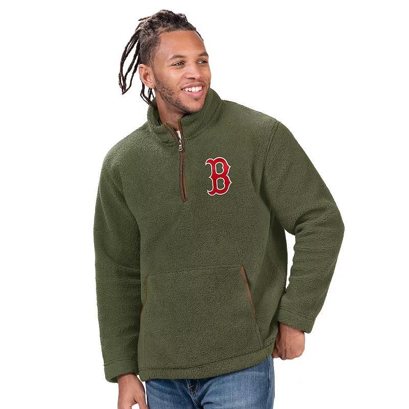 Men's G-III Sports by Carl Banks  Hunter Green Baltimore Orioles Everest Fleece Quarter-Zip Jacket, Size: Small, Team Product Image