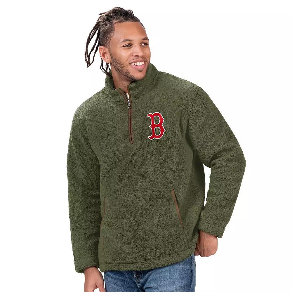 Men's G-III Sports by Carl Banks  Hunter Green Baltimore Orioles Everest Fleece Quarter-Zip Jacket, Size: Small, Team Product Image