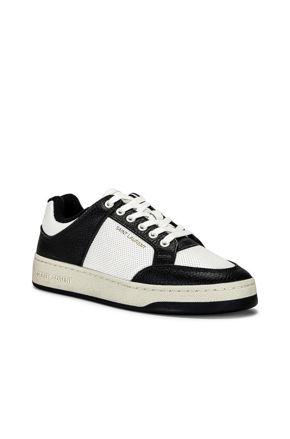 Saint Laurent SL61 Sneaker in Black & White Product Image