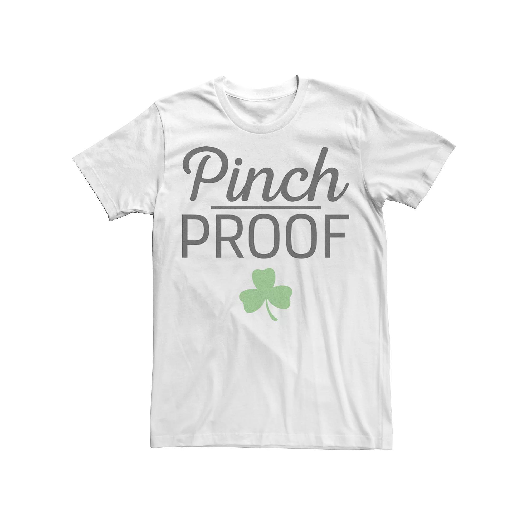 Men's Pinch Proof Shamrock Saint Paddy's Day Graphic Tee, Size: Small, White Product Image