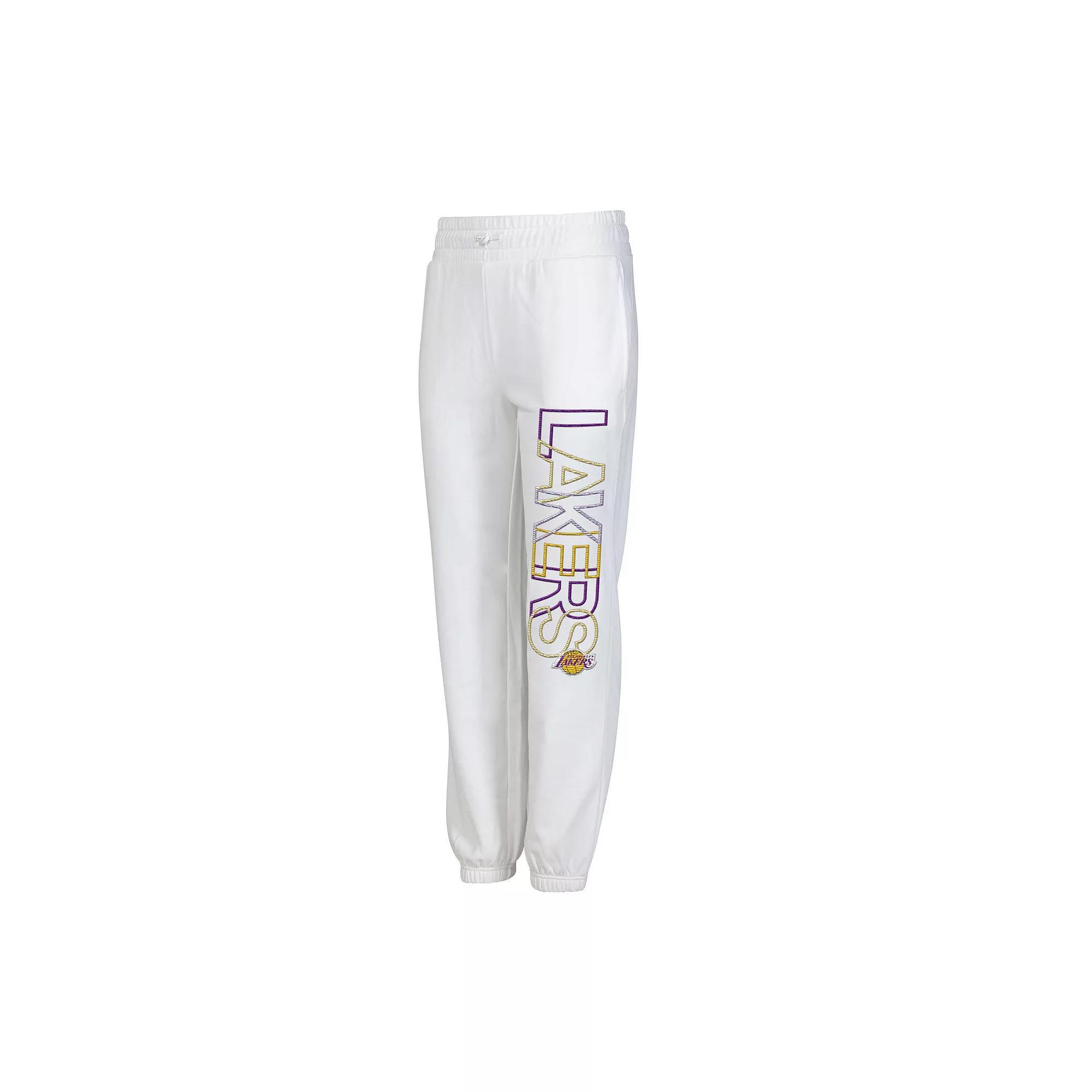 Women's Concepts Sport White Los Angeles Lakers Sunray Pants, Size: XL Product Image