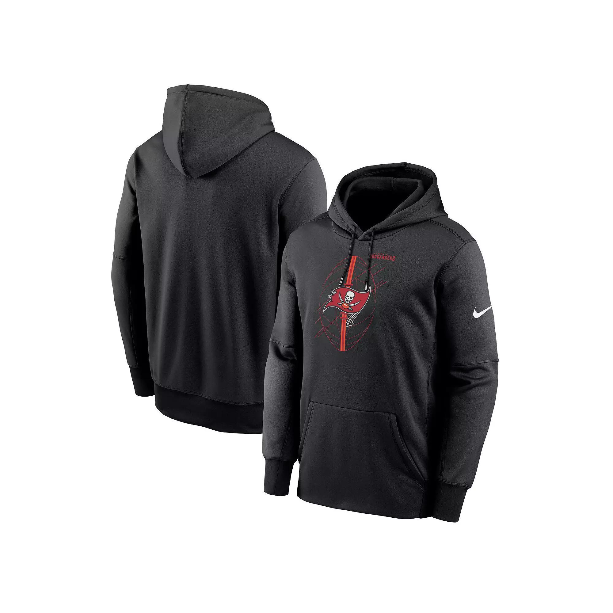 Men's Nike Black Tampa Bay Buccaneers Performance Fleece Pullover Hoodie, Size: Large Product Image