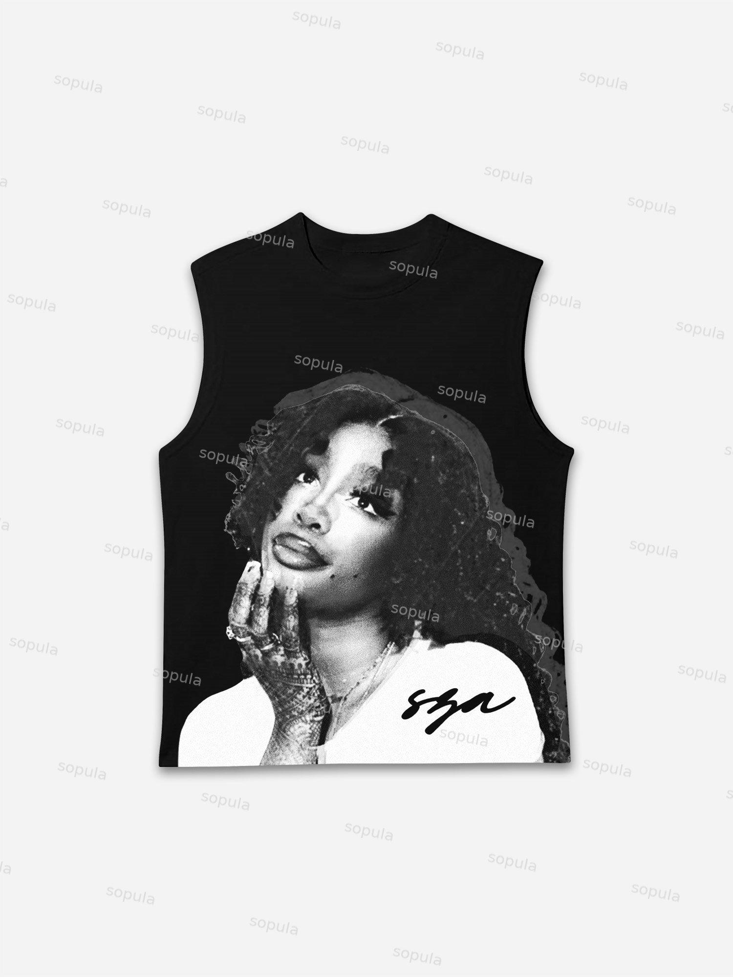 Vintage Sza Graphic Vest Product Image