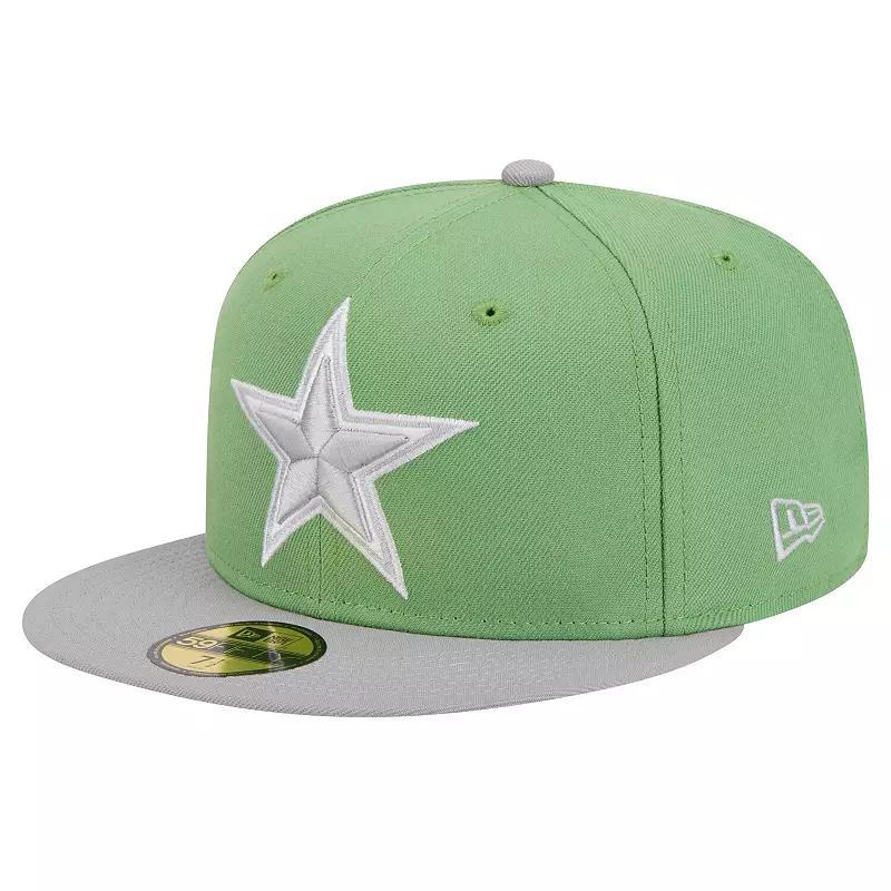 Men's New Era Green/Gray Dallas Cowboys Two-Tone Color Pack 59FIFTY Fitted Hat, Size: 7 3/4 Product Image