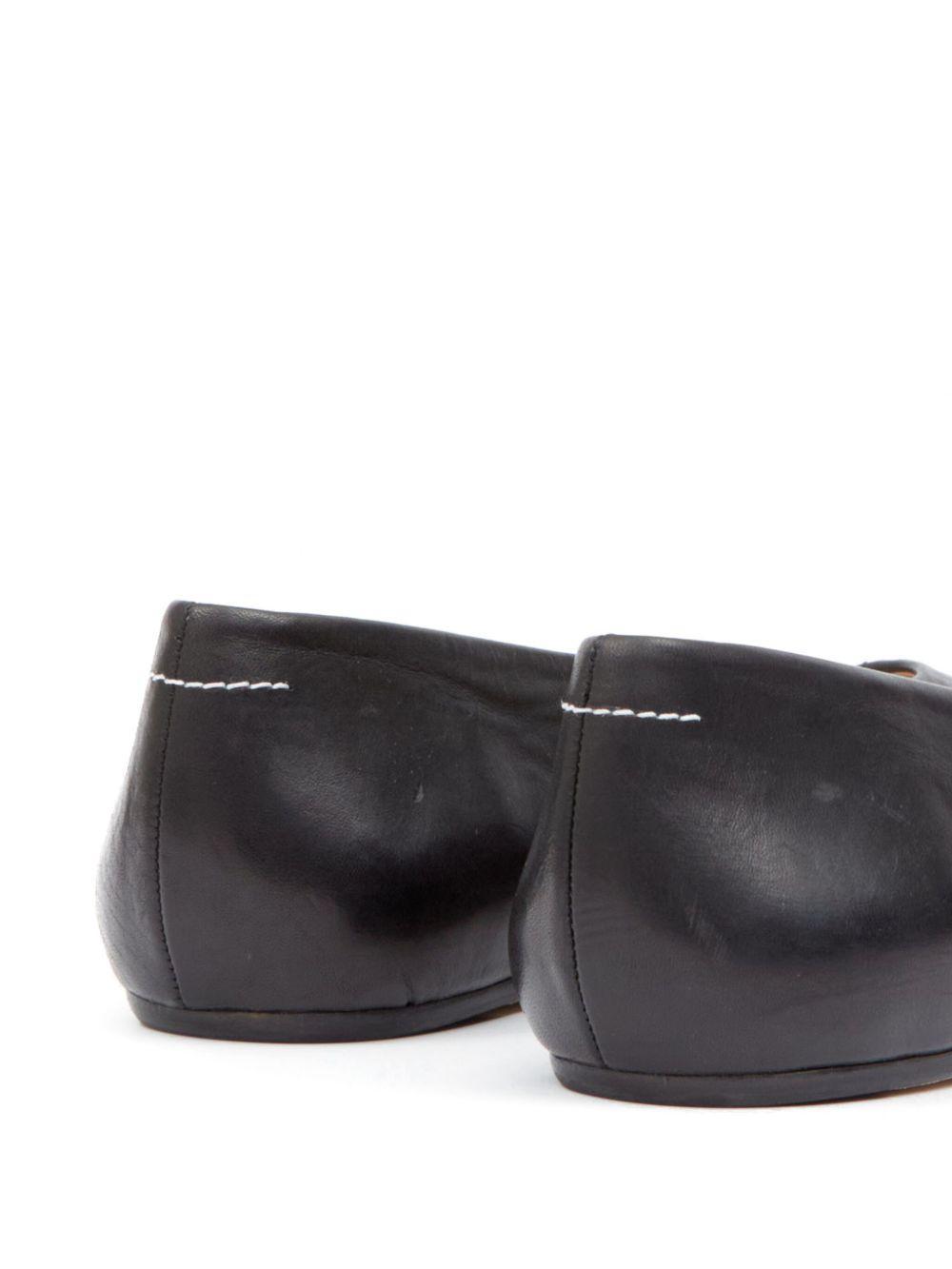 stitch-out leather ballerina shoes Product Image