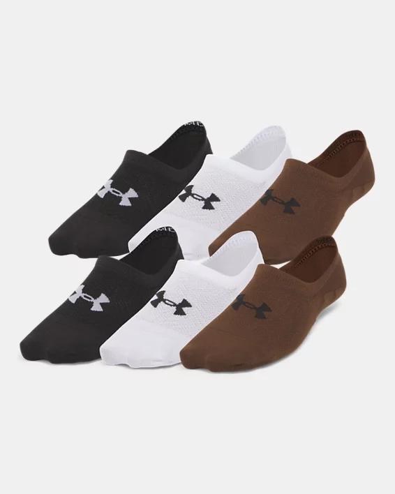 Women's Under Armour 6-Pack Breathe Lite Socks, Size: Medium, Gray Gray Castlerock Product Image