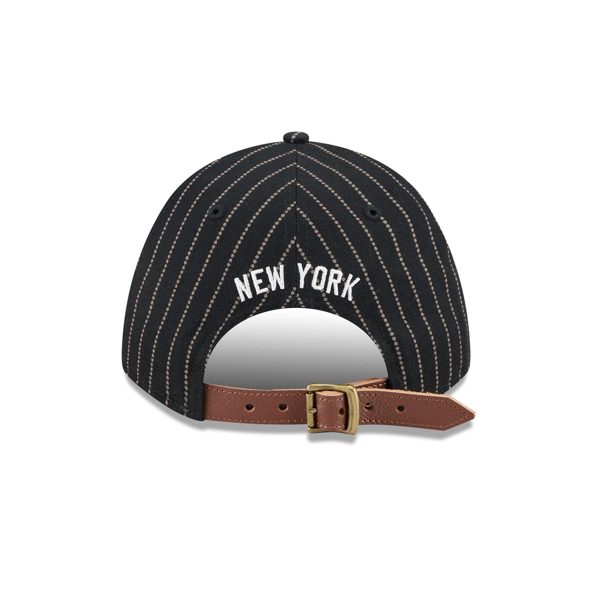 New York Yankees Dotted Pinstripe 9FORTY M-Crown A-Frame Adjustable Hat Male Product Image