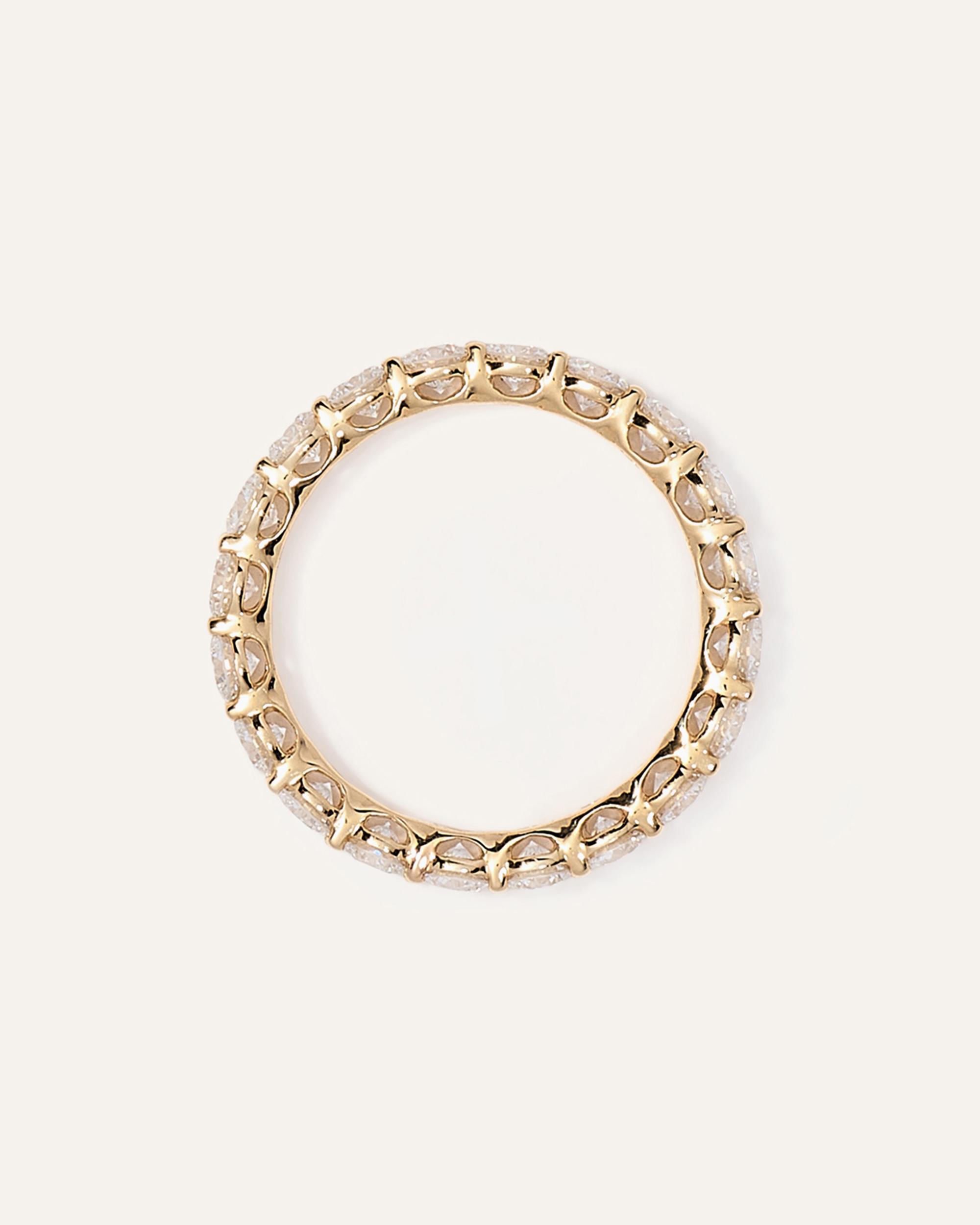 Quince | Women's Lab Grown Diamond Round Eternity Band Rings Product Image