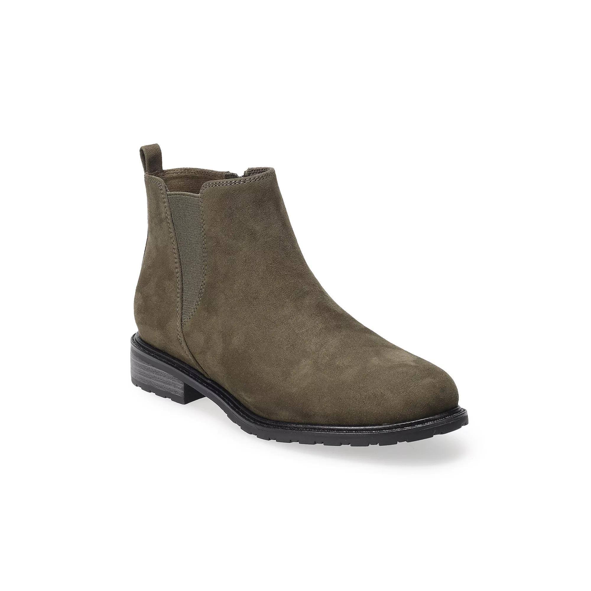 Sonoma Goods For Life Lottie Womens Chelsea Boots Red Product Image