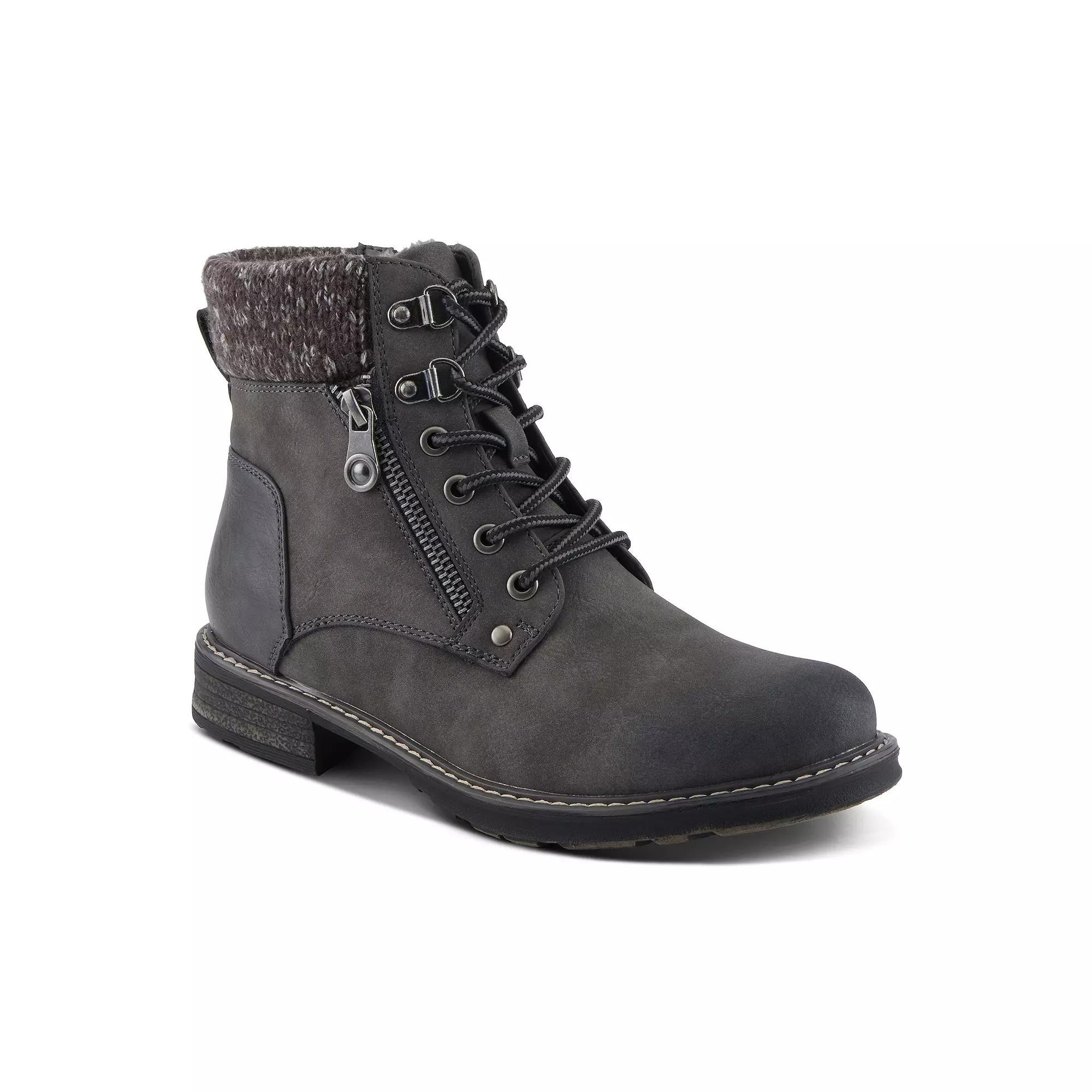 Patrizia Jadelyn Womens Heeled Knit Collar Ankle Boots Product Image