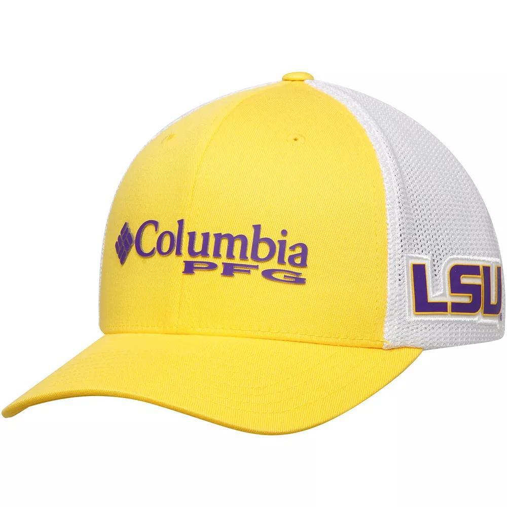 Men's Columbia Gold LSU Tigers Collegiate PFG Flex Hat, Size: Small/Medium Product Image