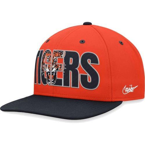 Men's Nike Orange Detroit Tigers Cooperstown Collection Pro Snapback Hat Product Image