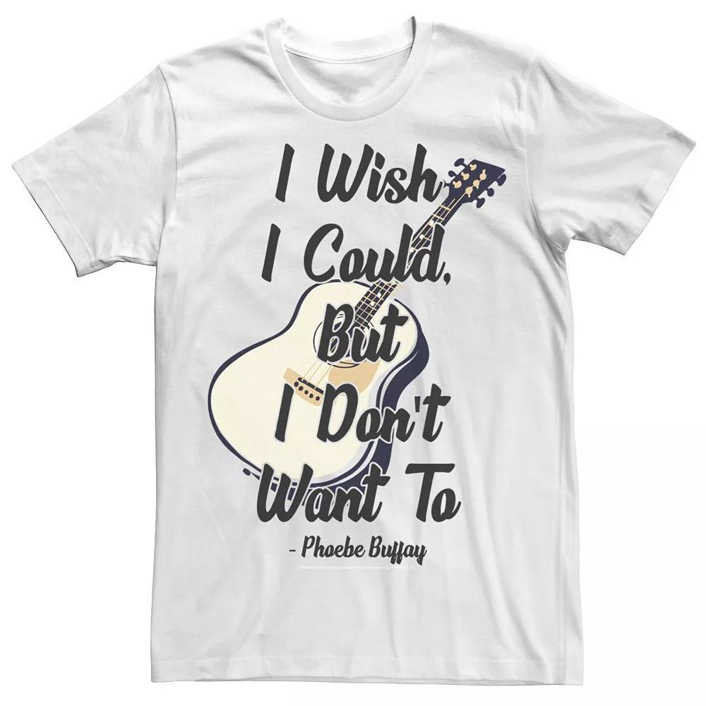 Men's Friends I Wish I Could But I Don't Want To Phoebe Quote Tee, Size: XXL, White Product Image