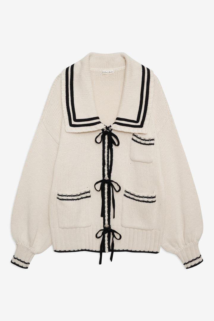 Marina Knit Cardigan — Ivory Product Image