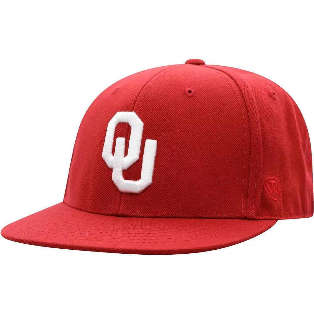 Men's Top of the World Crimson Oklahoma Sooners Team Color Fitted Hat, Size: 6 7/8, Red Product Image