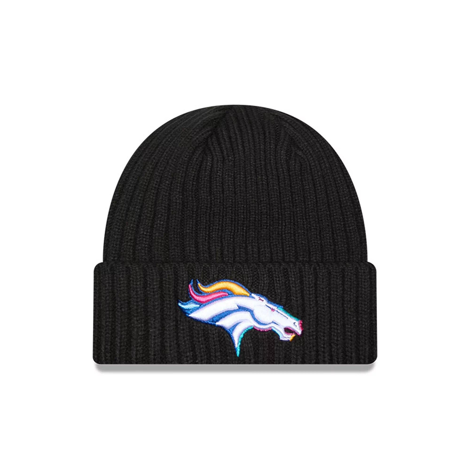 Mens New Era Denver Broncos 2024 NFL Crucial Catch Cuffed Knit Hat Product Image
