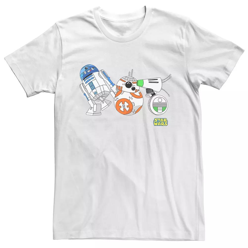 Men's Star Wars The Rise of Skywalker Droid Party Graphic Tee, Size: XL, White Product Image