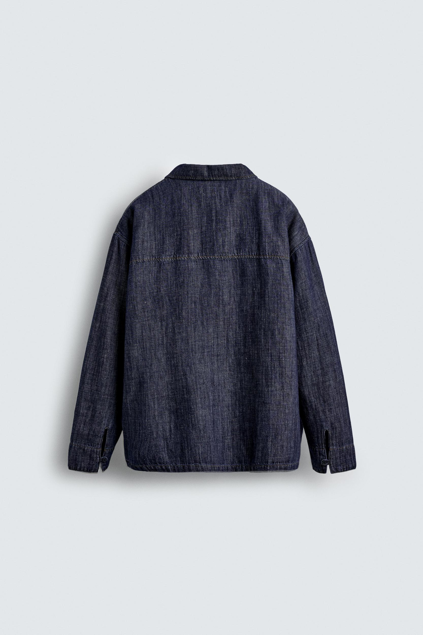 COTTON-LINEN DENIM SHIRT Product Image