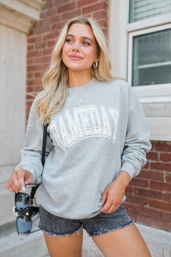 Gameday Block Grey Graphic Sweatshirt Product Image