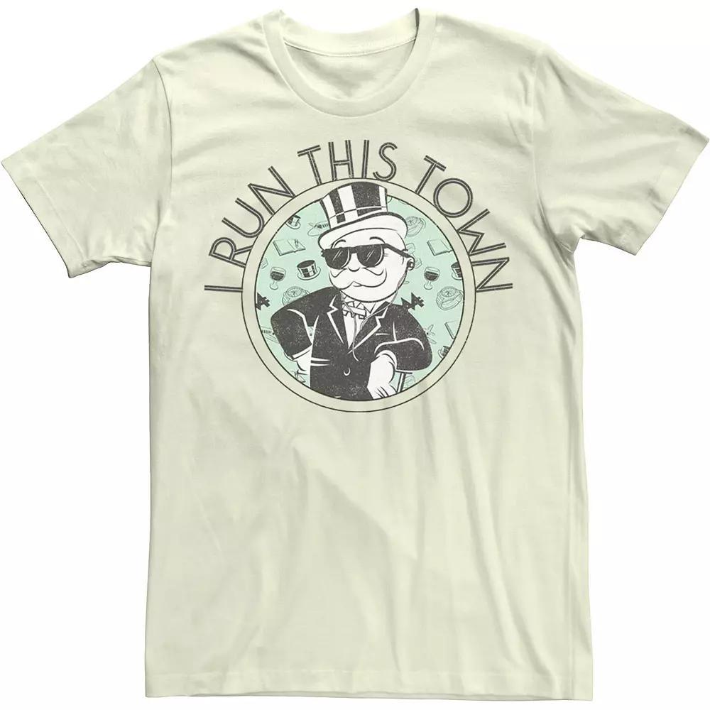 Men's Monopoly I Run This Town Tee, Size: 3XL, Natural Product Image