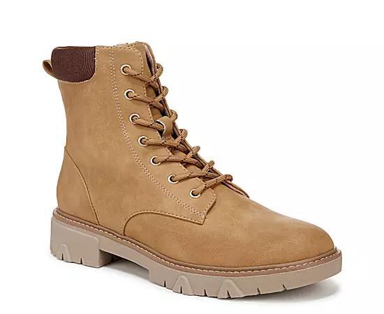 Dr. Scholl's Headstart Women's Faux Suede Combat Boots, Size: 9 Product Image