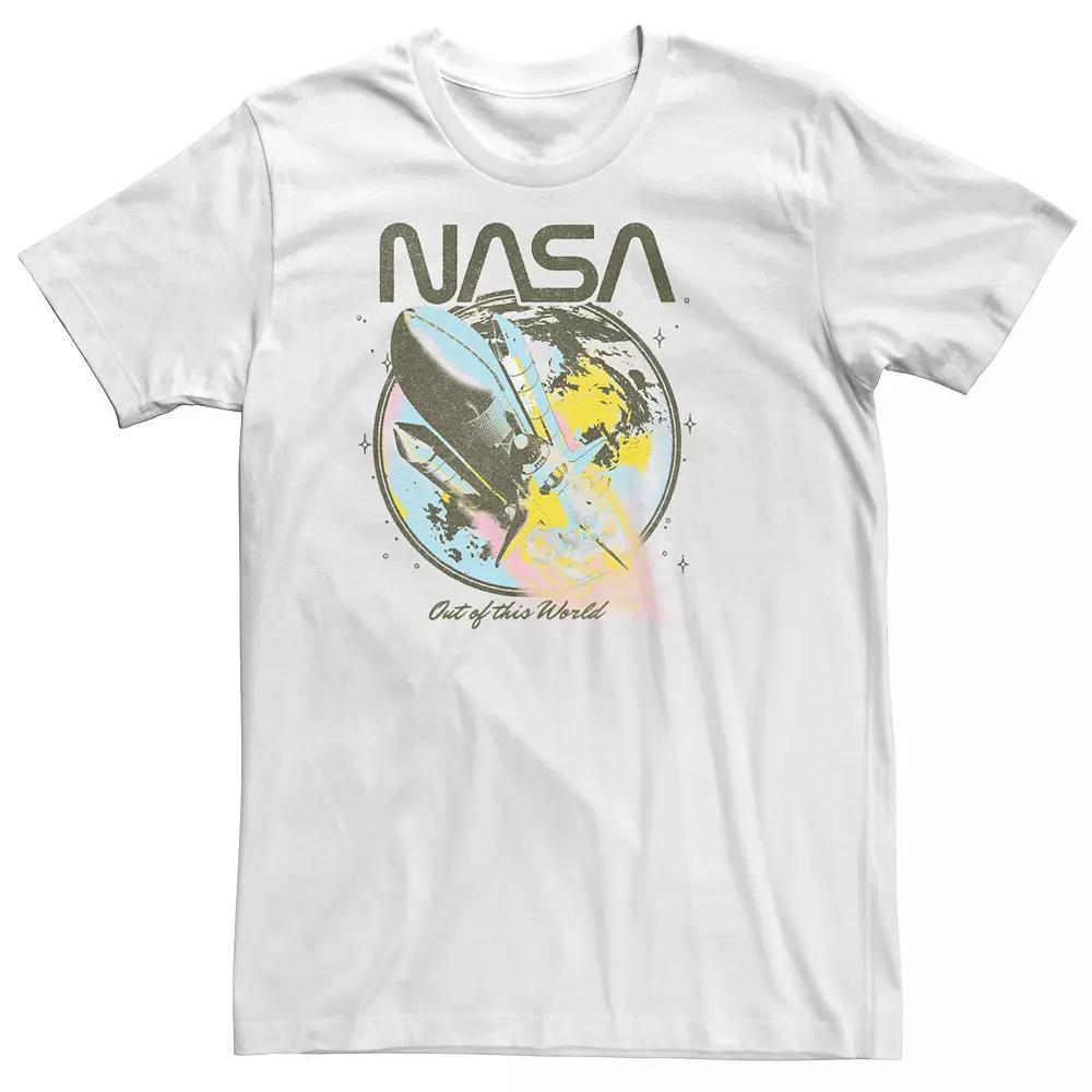 Big & Tall NASA Out Of This World Shuttle Portrait Tee, Men's, Size: XXL Tall, White Product Image
