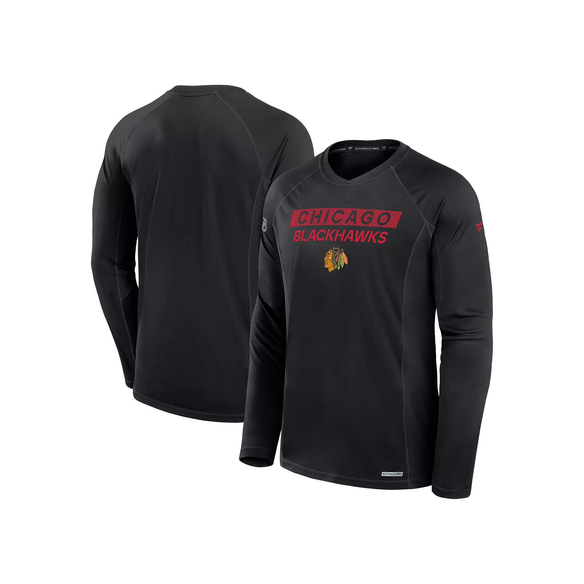 Men's Fanatics Blue Colorado Avalanche Authentic Pro Rink Tech Long Sleeve T-Shirt, Size: Small Product Image