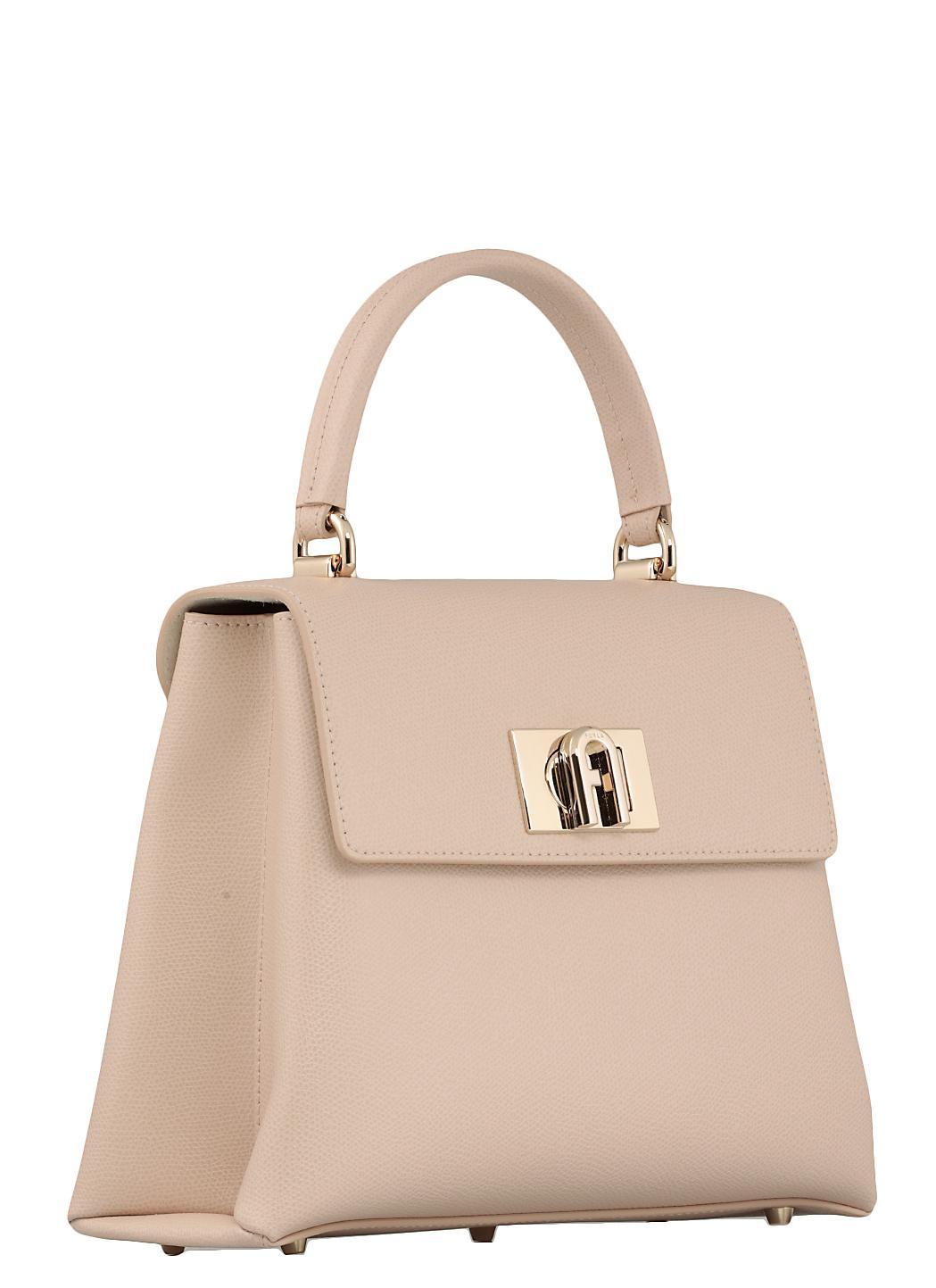 FURLA 1927 Small Tote Bag In Nude Product Image