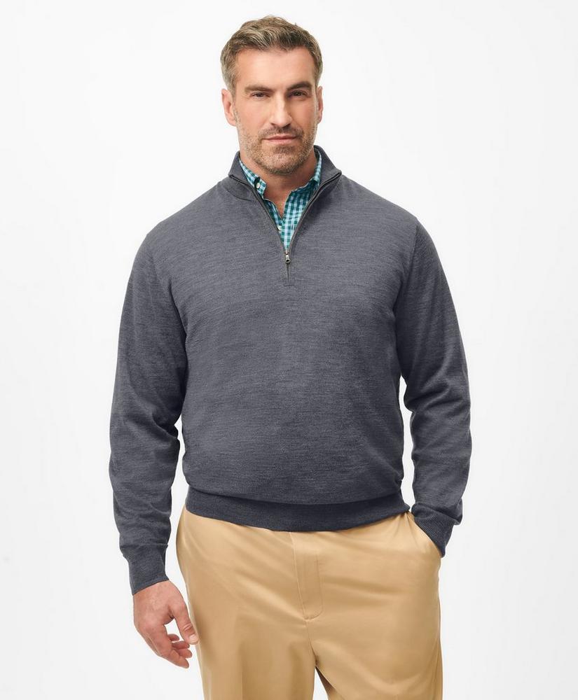 Big & Tall Ultimate Merino Wool Half-Zip Sweater Product Image