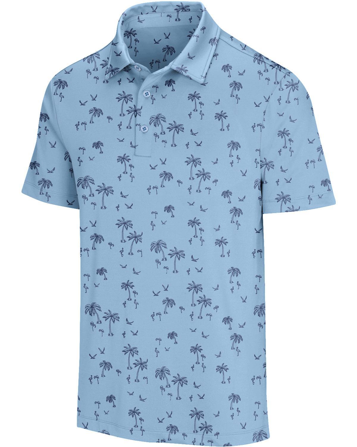Three Sixty Six Men’s Print Golf Polos Product Image