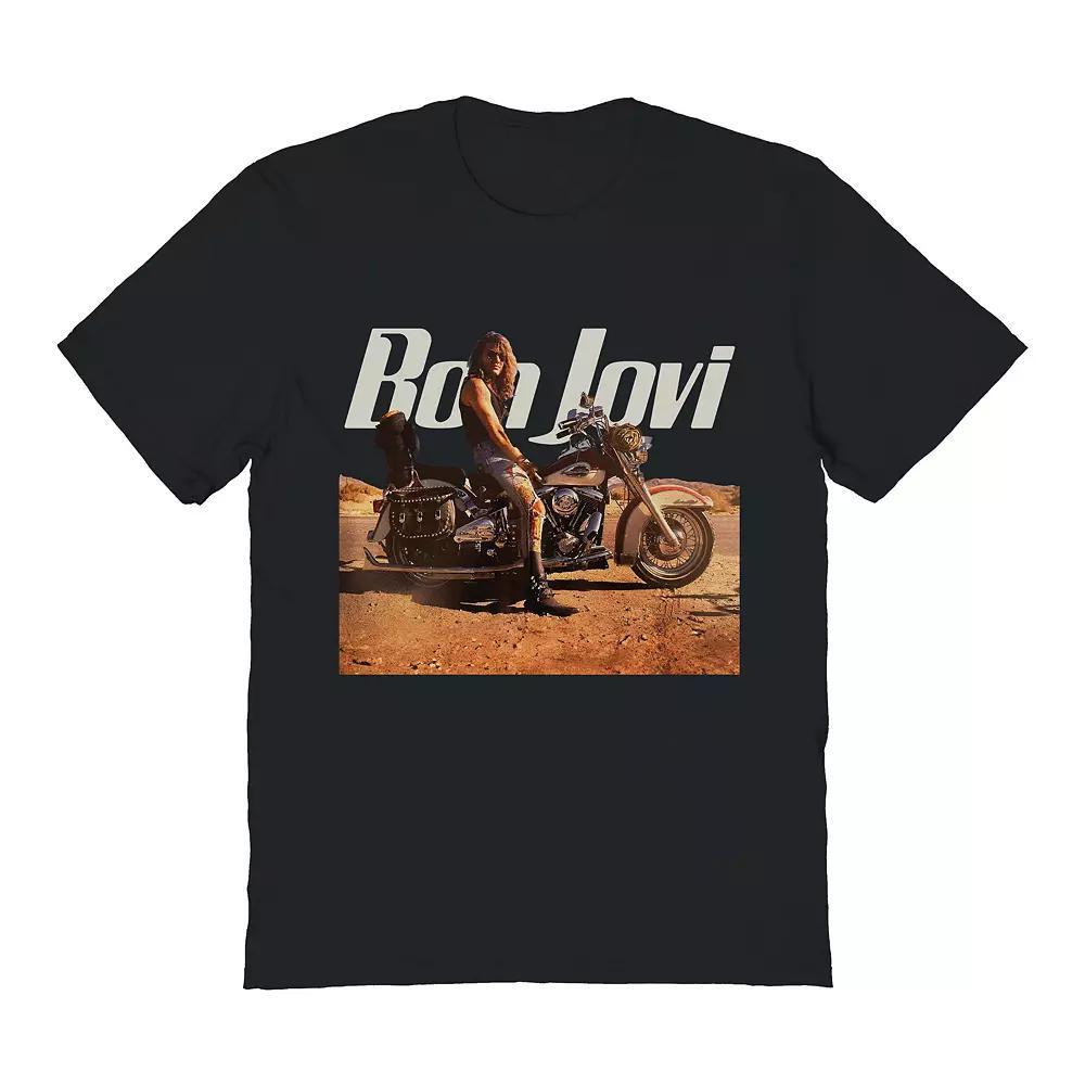 Men's Bon Jovi Wanted Graphic Tee, Size: XXL, Black Product Image