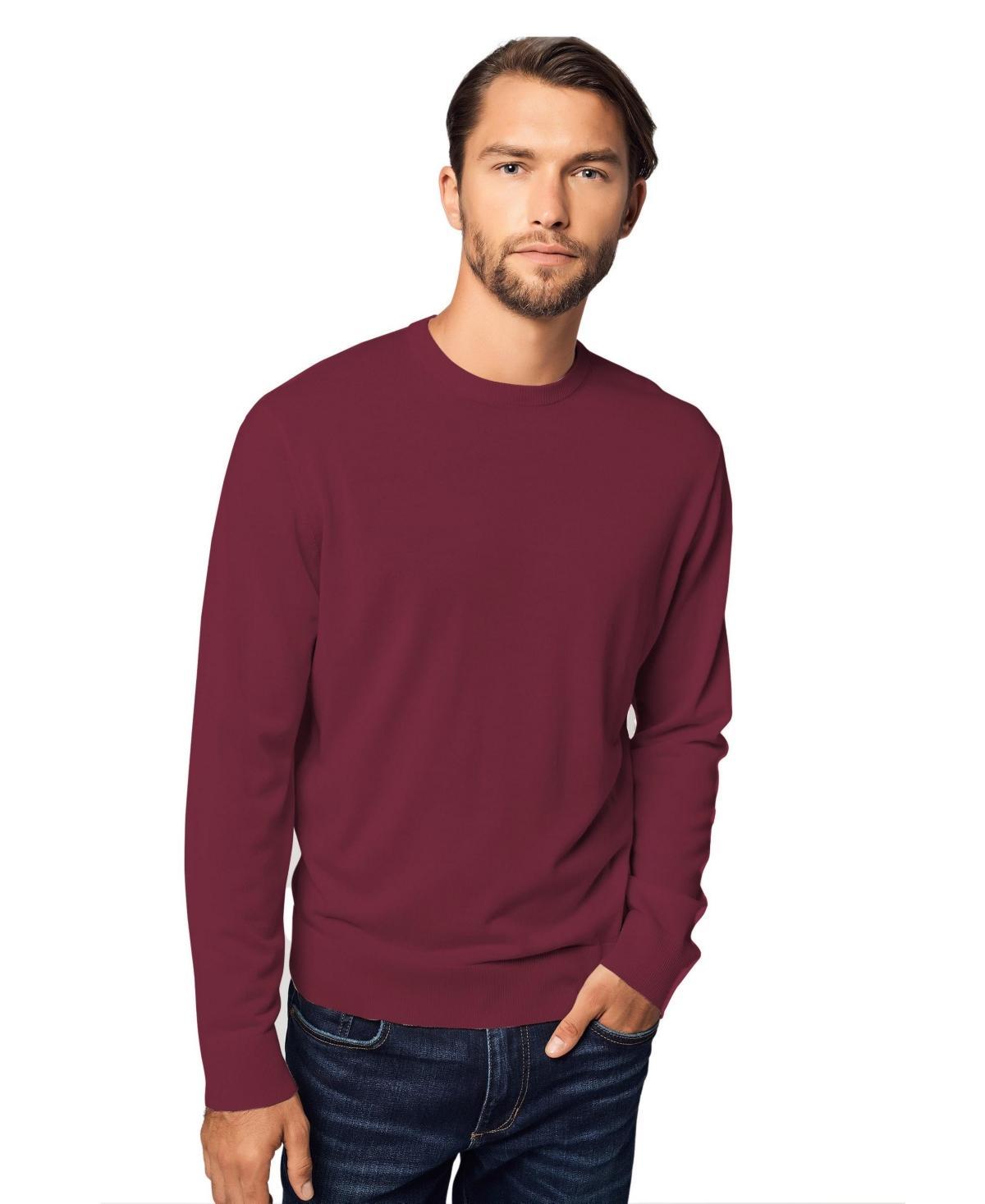 Bellemere Mens Pure Crew Neck Merino Sweater Product Image