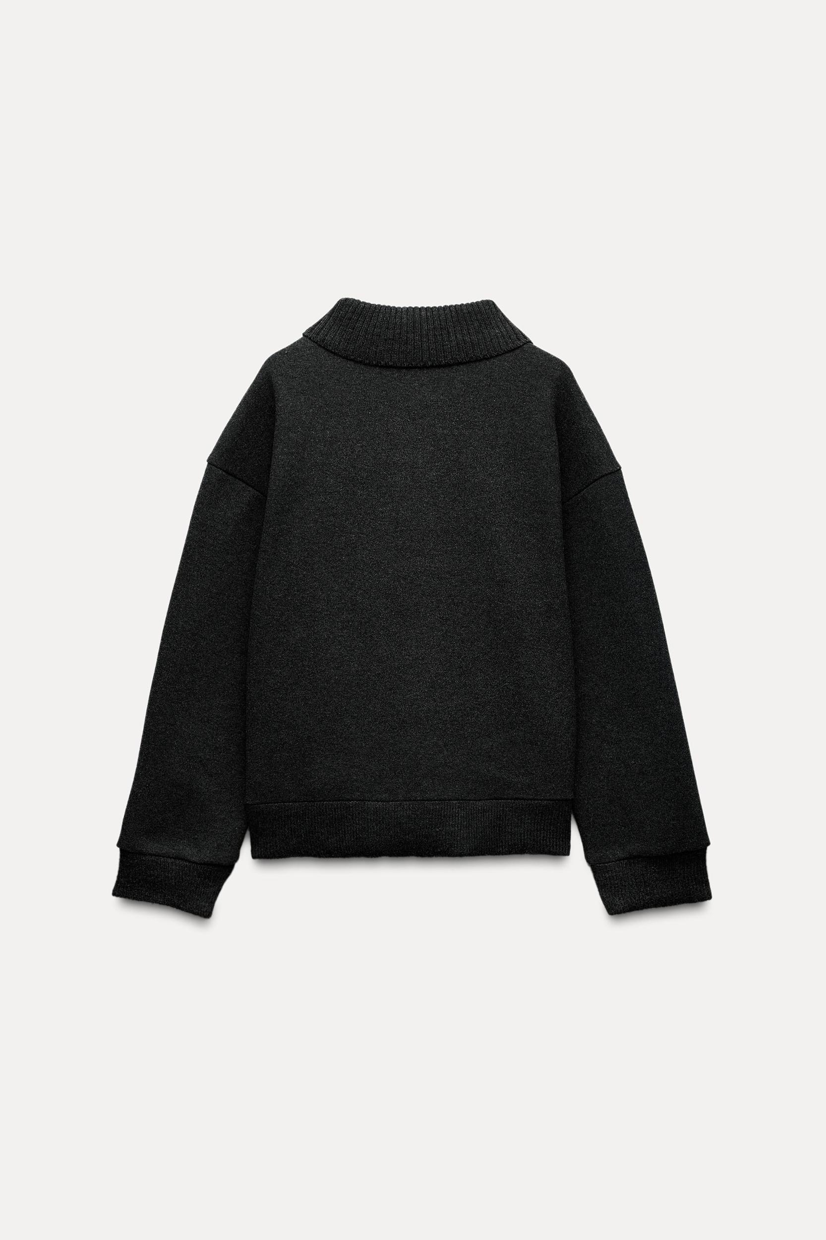 SOFT POLO COLLAR SWEATSHIRT Product Image