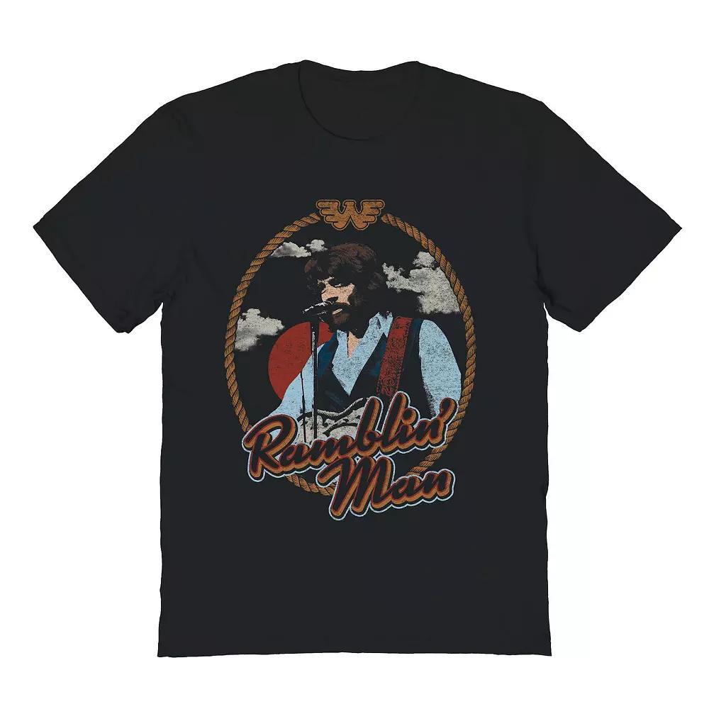 Men's Waylon Jennings Ramblin Man Graphic Tee, Size: XL, Black Product Image
