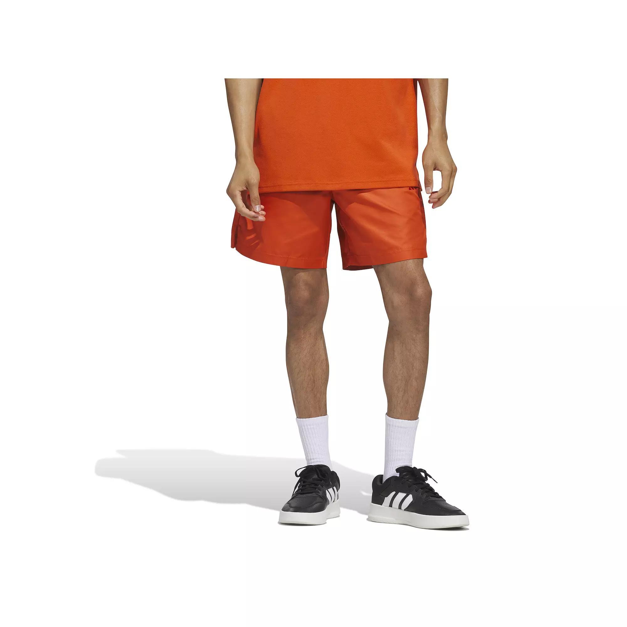 Men's adidas Essentials Summer Dobby Sportswear Shorts, Size: Large, Preloved Red Product Image