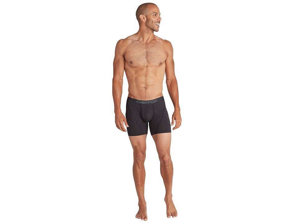 ExOfficio 6'' Give-N-Go(r) Sport 2.0 Boxer Brief Black) Men's Underwear Product Image