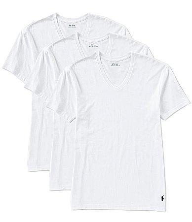 Polo Ralph Lauren Classic Fit V-Neck Undershirt, Pack of 3 Product Image