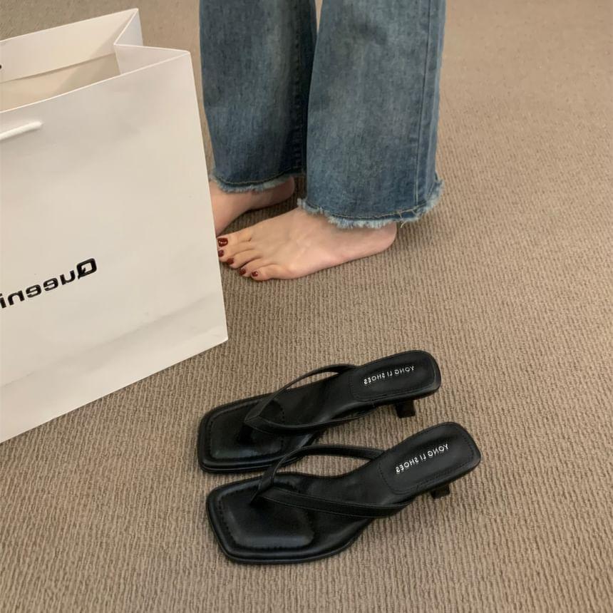 Kitten Heel Flip-Flops Product Image