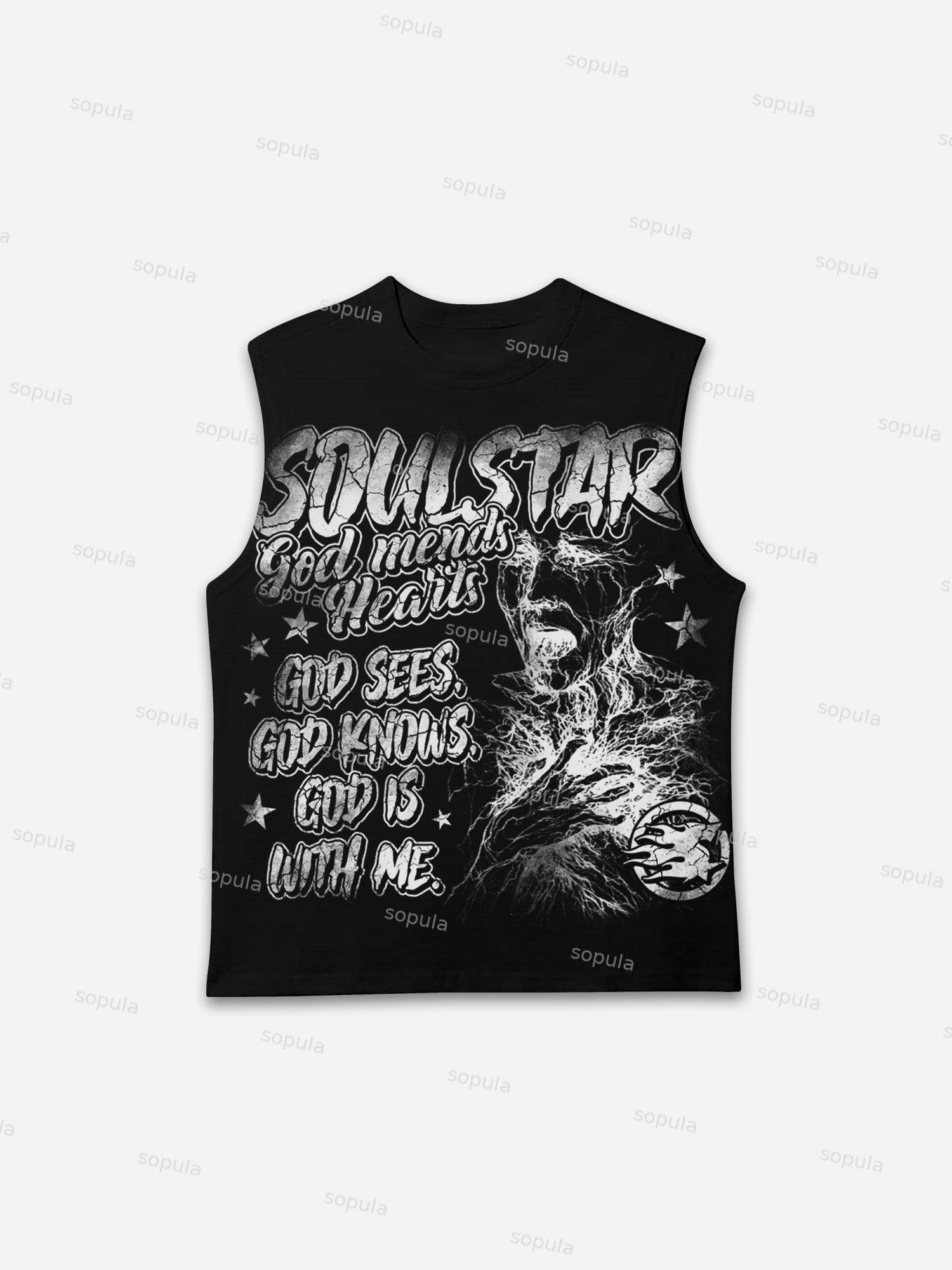 God Heals The Broken Vintage Graphic Tank Top Product Image