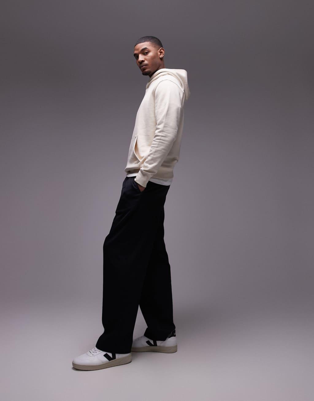 Mango hoodie in ecru Product Image