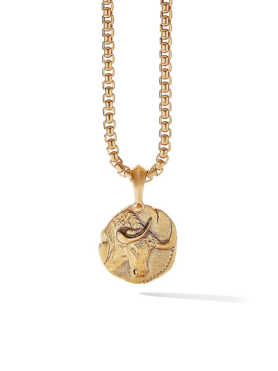 Mens Taurus Amulet in 18K Yellow Gold Product Image