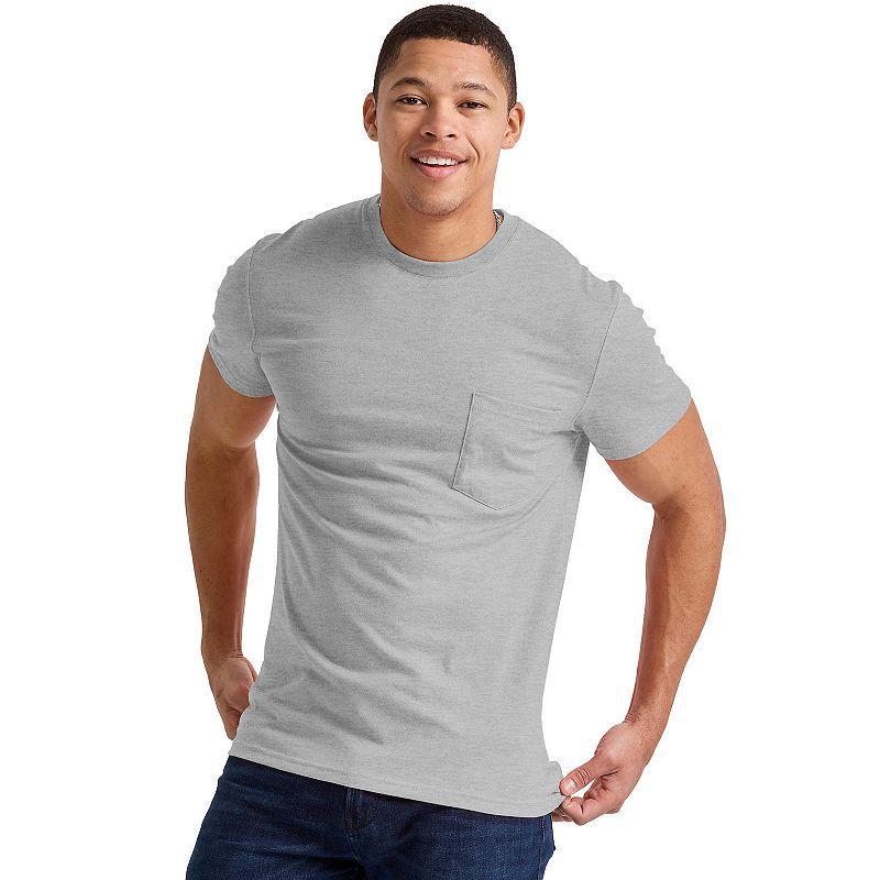 Men's Hanes Originals Tri-Blend Jersey Pocket Tee, Size: Small, Equilibrium Green Product Image